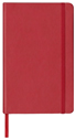 red smooth hardback notebook