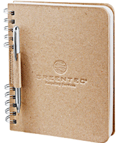 Debossed Wirebound Hardback Notebook Combo