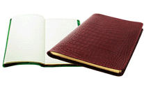 Leather Croco Ruled Notebooks