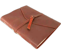 Leather Wrapped Hardback Notebook