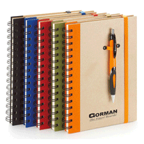 Custom Recycled Hardcover Notebook Fabric Trim