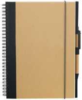 Two-Tone Spiral Bound Hardback Notebook